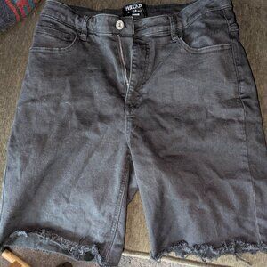 Men's Black Jean Shorts